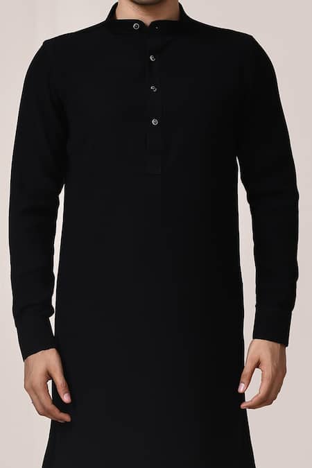 Buy Arihant Rai Sinha Black Thread Work Kurta And White Pant Set Online at Aza Fashions Buy_Arihant Rai Sinha_Black Thread Work Kurta And White Pant Set _Online_at_Aza_Fashions