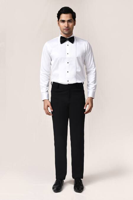 Aryavir Malhotra_Wine Rayon, Satin, Silk Zari, Metallic Thread Jari Work Suit Set _Online_at_Aza_Fashions