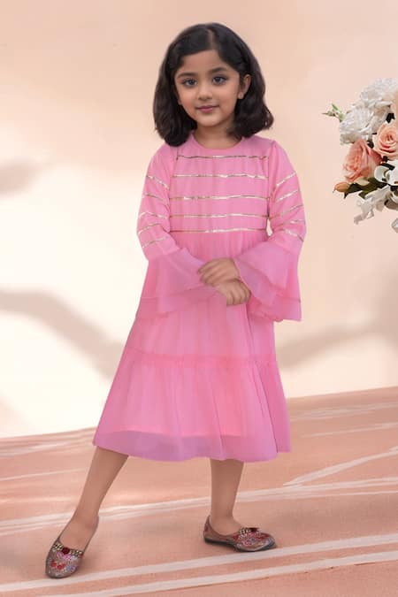 Petite Pomme Gota Patti Work Dress 