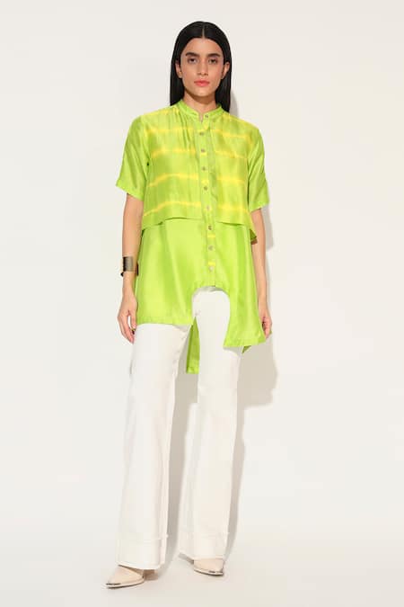 Linetribe_ Zephyra Shibori Striped Shirt 