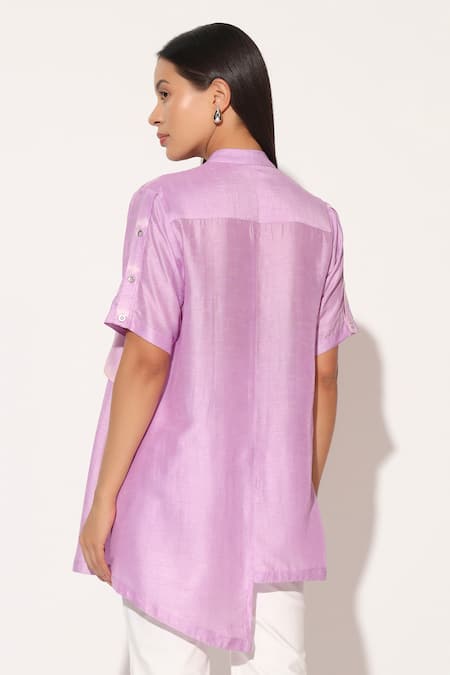 Linetribe_ Zephyra Shibori Striped Pattern Shirt 