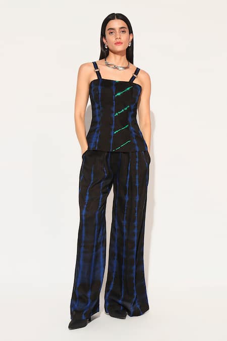 Linetribe_ Kryora Shibori Pattern Top With Pant 