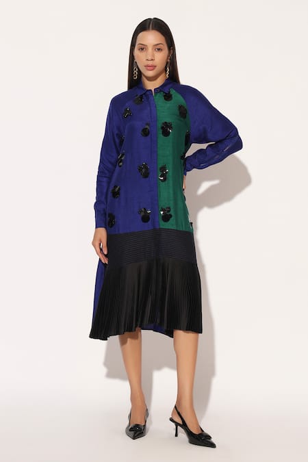 Linetribe_ Caelix Embellished Shirt Dress 