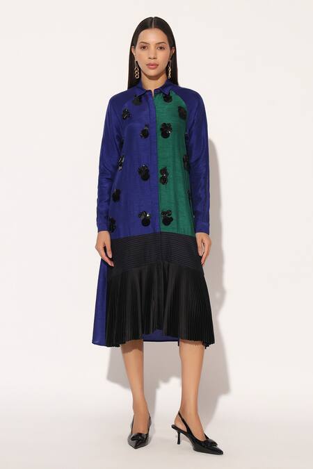 Linetribe_ Caelix Embellished Shirt Dress 