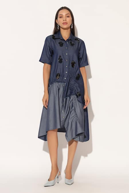 Linetribe_ Astrell Denim Shirt Dress 