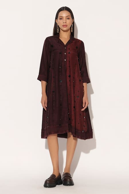 Linetribe_ Ophyra Colorblock A-Line Dress 