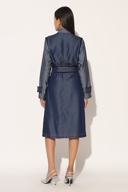 Linetribe_ Nyvora Embellished Trench Dress 