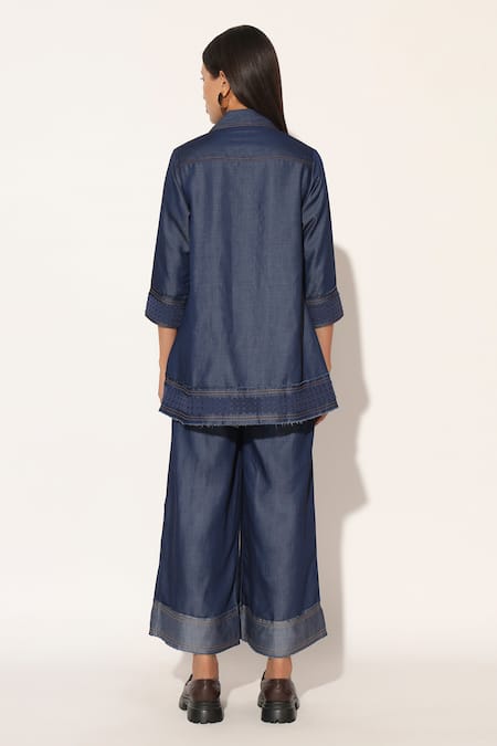 Linetribe_ Atherion Denim Top & Pant Set 