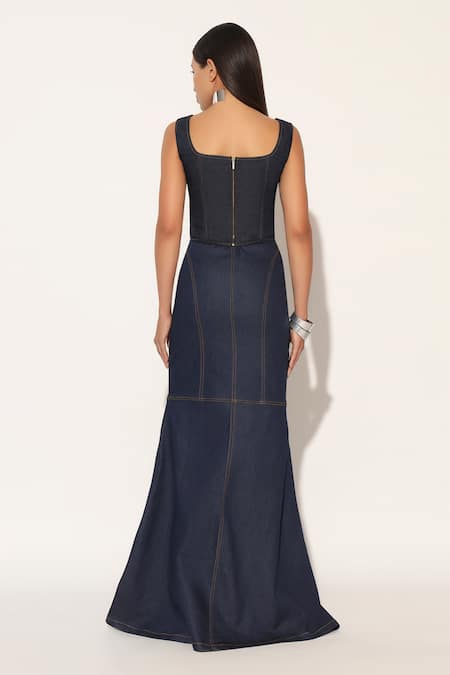 Linetribe_ Zephora Denim Long Skirt 