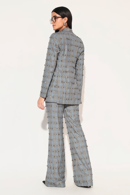 Linetribe_ Noxira Embroidered Blazer With Pant 