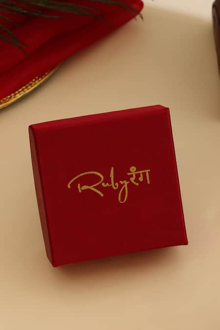 Buy_Ruby Raang_Multi Color Stones, Pearls, Beads Kundan Chand Earrings  _Online_at_Aza_Fashions