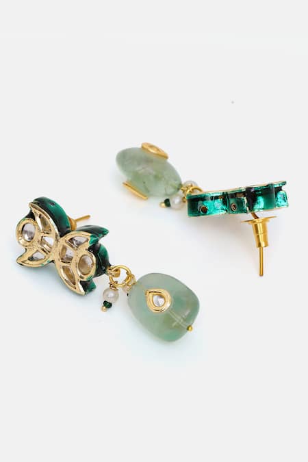 Buy Ruby Raang Multi Color Stones, Pearls Kundan And Stonework Choker & Earrings Set Online at Aza Fashions Buy_Ruby Raang_Multi Color Stones, Pearls Kundan And Stonework Choker & Earrings Set _Online_at_Aza_Fashions