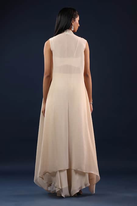 K-Anshika Embroidered Jacket Palazzo Set 