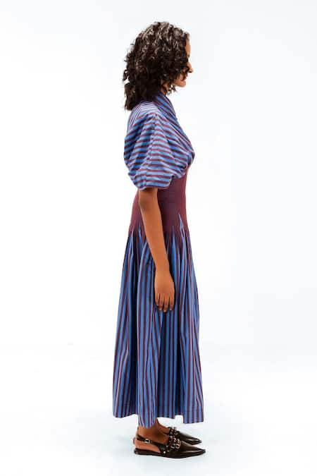 Leh Studios Zora Striped Dress 