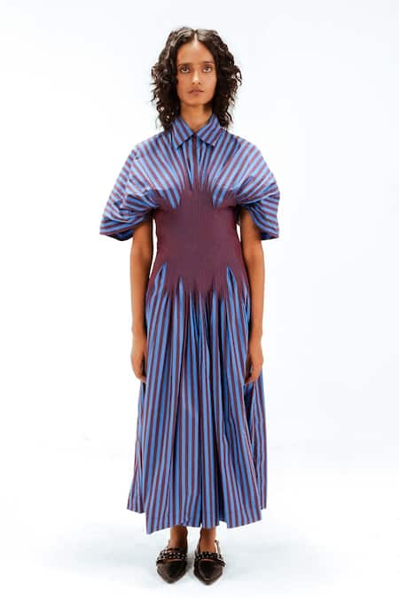 Leh Studios Zora Striped Dress 