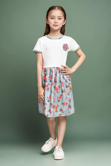 Petite Pomme Printed Cotton Dress 
