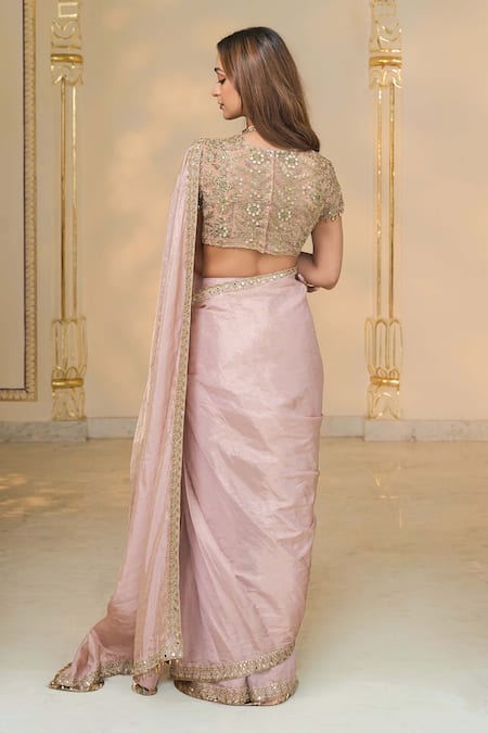Arpita Mehta Hand Embroidered Classic Saree Set 