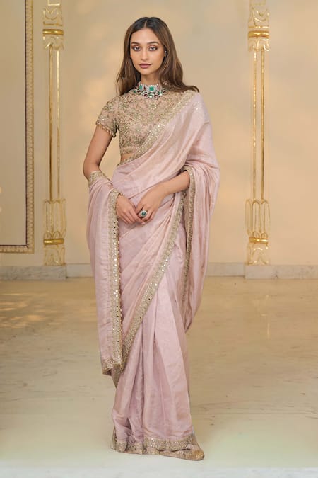 Arpita Mehta Hand Embroidered Classic Saree Set 