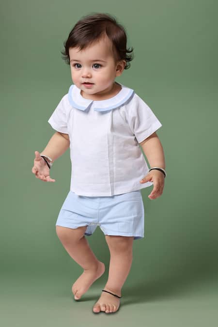 Petite Pomme Boys Shirt & Shorts Set 