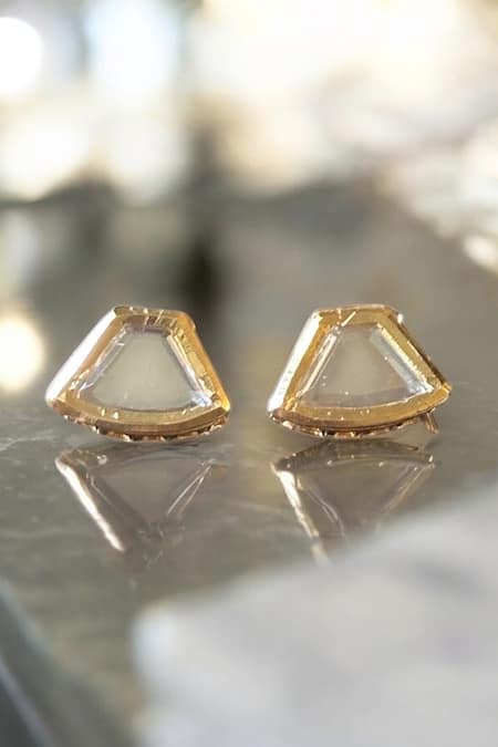 Amaara Jewels Gold Mirror Orbit Necklace Set 