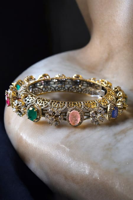 Amaara Jewels Navya Pastel Embellished Bangle 