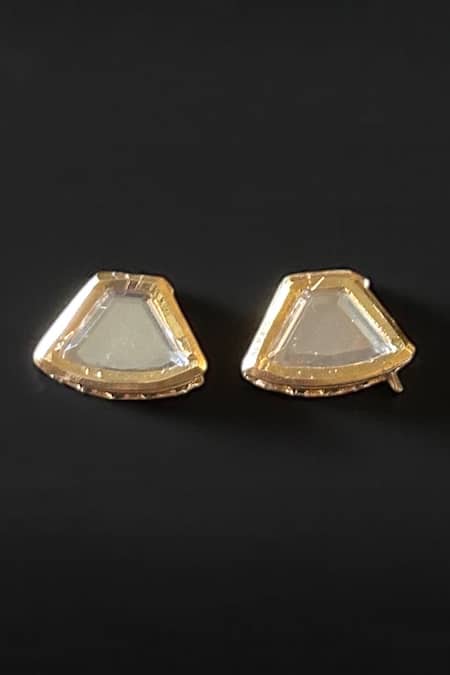 Amaara Jewels_Gold Plated Crystals, Stones Ziya Embellished Necklace Set _Online_at_Aza_Fashions