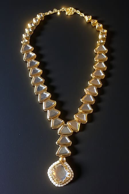 Amaara Jewels Ziya Crystal Embellished Necklace Set 