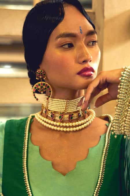 Amaara Jewels Aashni Aura Chandbali Earrings 