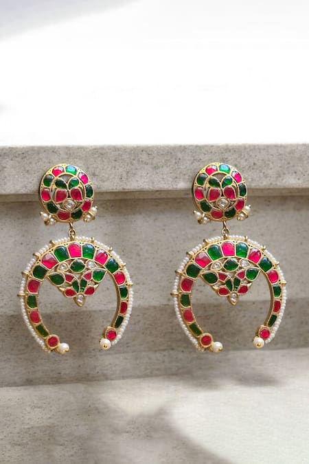 Amaara Jewels Aashni Aura Chandbali Earrings 