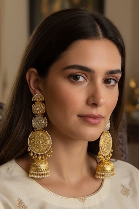 Amaara Jewels Majestic Relic Long Jhumkas 