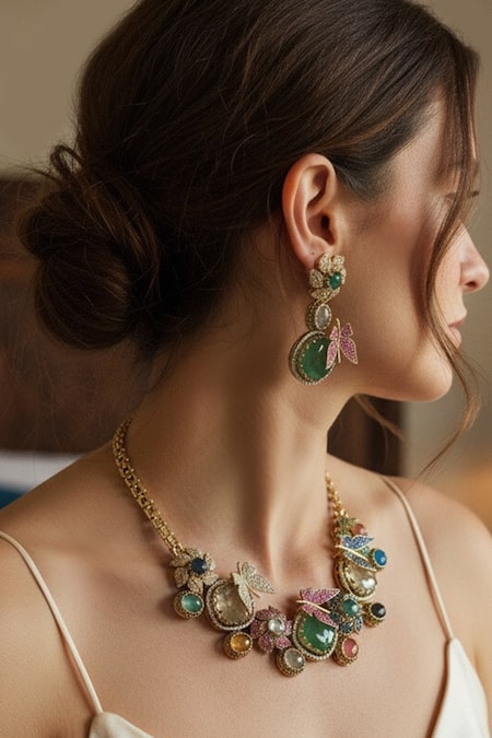 Amaara Jewels Garden of Elysia Necklace Set 