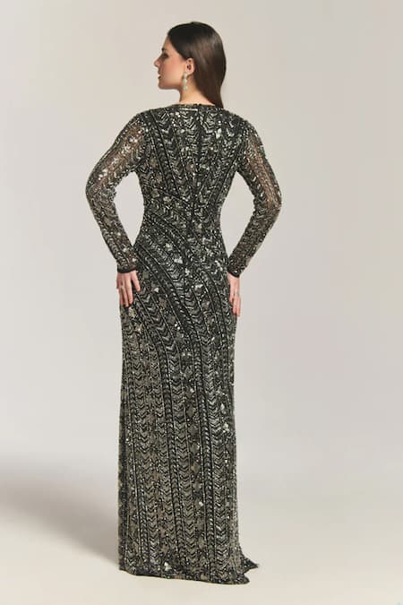 Bling Empire Midnight Glow Embellished Gown 