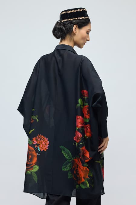 Balance By Rohit Bal Floral Print Chanderi Tunic 