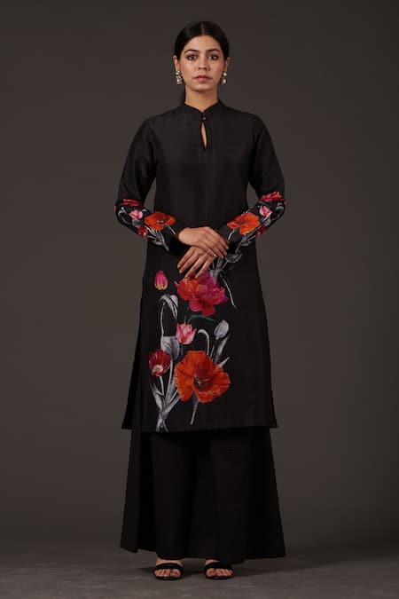 Balance By Rohit Bal Chanderi Tunic With Palazzo