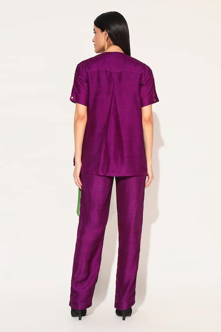 Linetribe_ Noctura Draped Top & Pant Set 