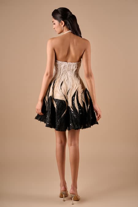 Shriya Som Textured Mini Dress 