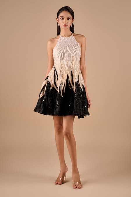 Shriya Som Textured Mini Dress 