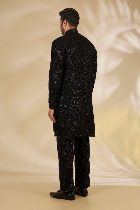 Rabani & Rakha Cutwork Embroidered Jacket & Kurta Set 