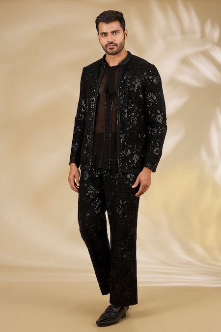 Rabani & Rakha Embroidered Bandhgala Set 