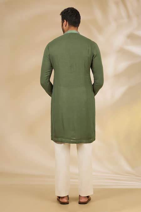 Rabani & Rakha Sequin Embroidered Kurta & Pant Set 