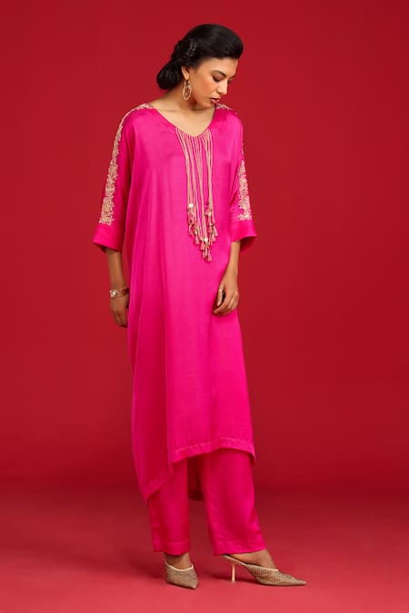Megha Pitti Pita Work & Sequin Zardozi Kurta Set 