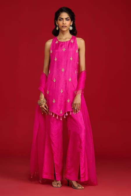 Megha Pitti Zardozi Sequin Embroidered Kurta Set 