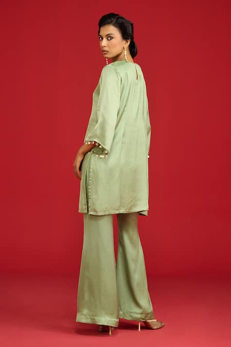 Megha Pitti Sequin Embroidered Kurta Set 