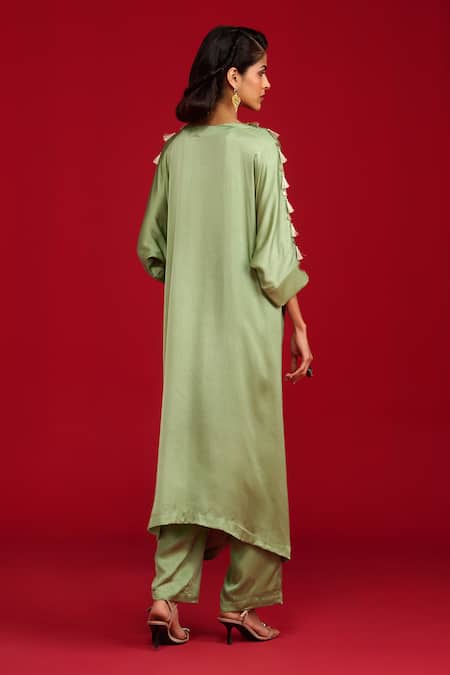 Megha Pitti Sequin & Zardozi Embroidered Kurta Set 