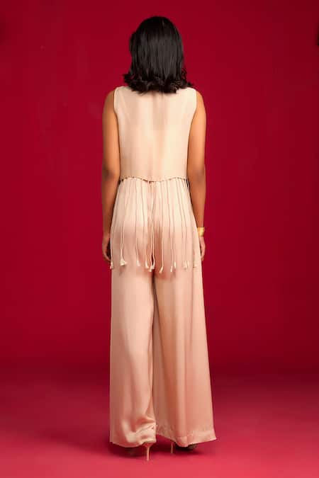 Megha Pitti Sequin & Pita Embroidered Jumpsuit With Jacket 