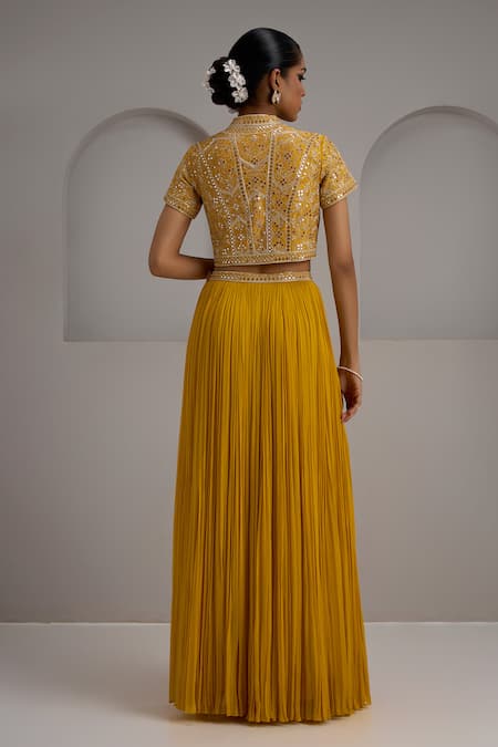 Maisolos Hand Embroidered Blouse Skirt Set 