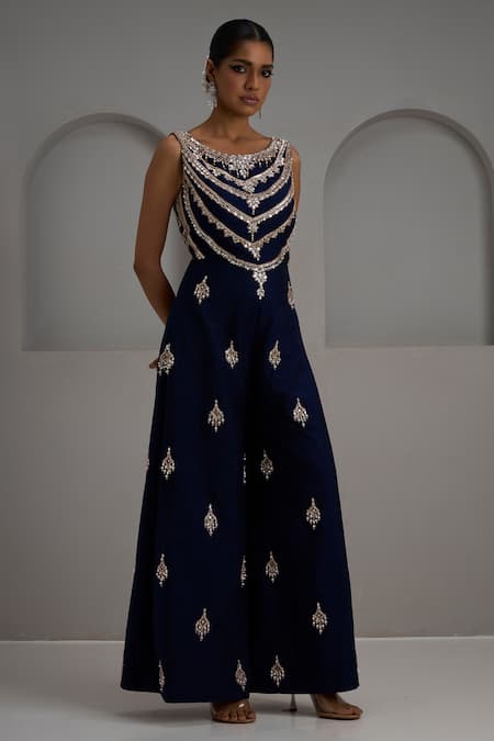 Maisolos Mirror & Thread Hand Embroidered Jumpsuit 