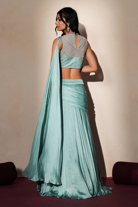 ISHA GUPTA TAYAL Rasika Pre-Draped Concept Saree With Blouse 