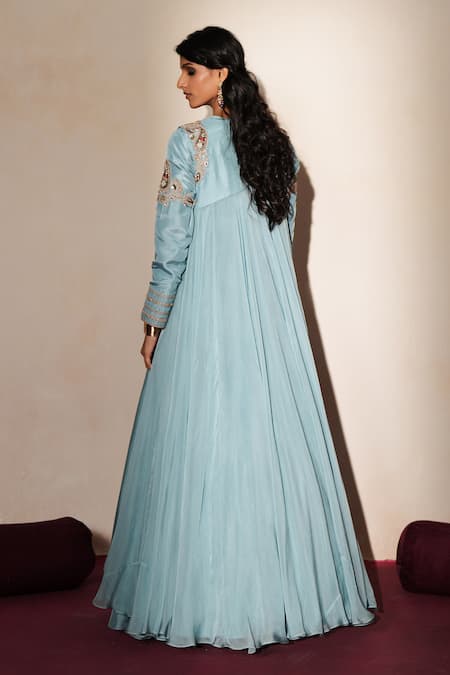 ISHA GUPTA TAYAL Kanchan Embroidered Anarkali With Jacket 