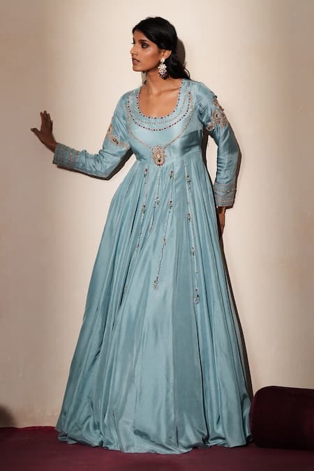 ISHA GUPTA TAYAL Surahi Embroidered Anarkali 